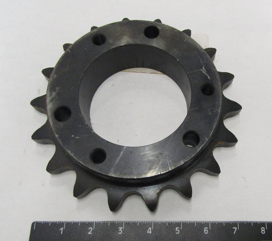 100E18 SPROCKET ONLY FOR E BUSHING, 2 1/4&quot;bore 1/2&quot; key
