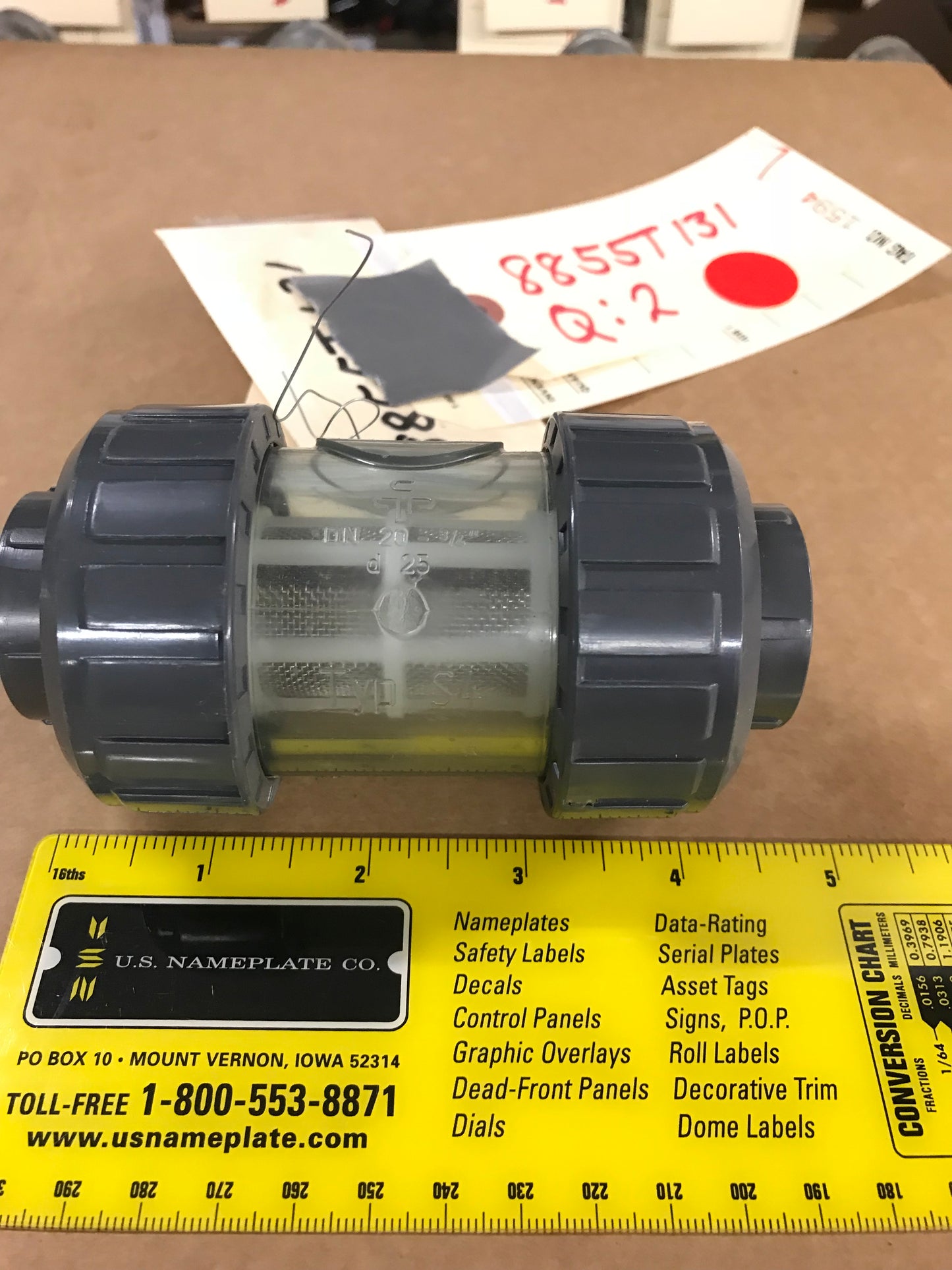 8855T-131 In Line Strainer 1000 Micron Assembly